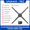 50cm Wifi Holographic Fan 3D Advertising Machine 576 LED Sign Neon Smart HD Player Support Video Picture Logo Holographic Light - Image 2